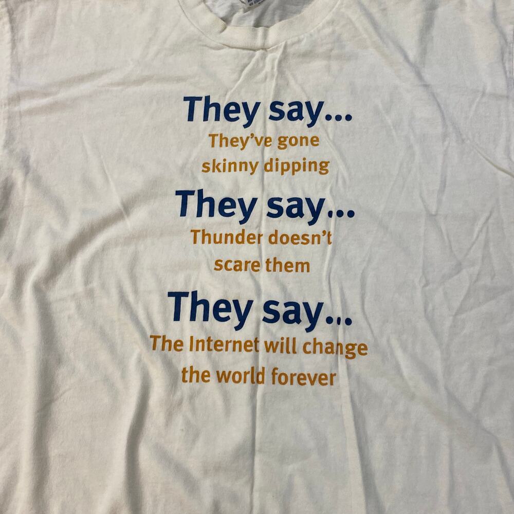 VINTAGE THEHARRISPOLLONLINE PROMO NEWS JOURNALISM SHIRT XL
